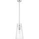 Kira 1 Light 6.5 inch Chrome Pendant Ceiling Light