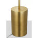 Suzanne Kasler Frederick 52 inch 15 watt Hand-Rubbed Antique Brass Pivoting Floor Lamp Portable Light