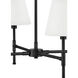 Beale 4 Light 28 inch Black Chandelier Ceiling Light