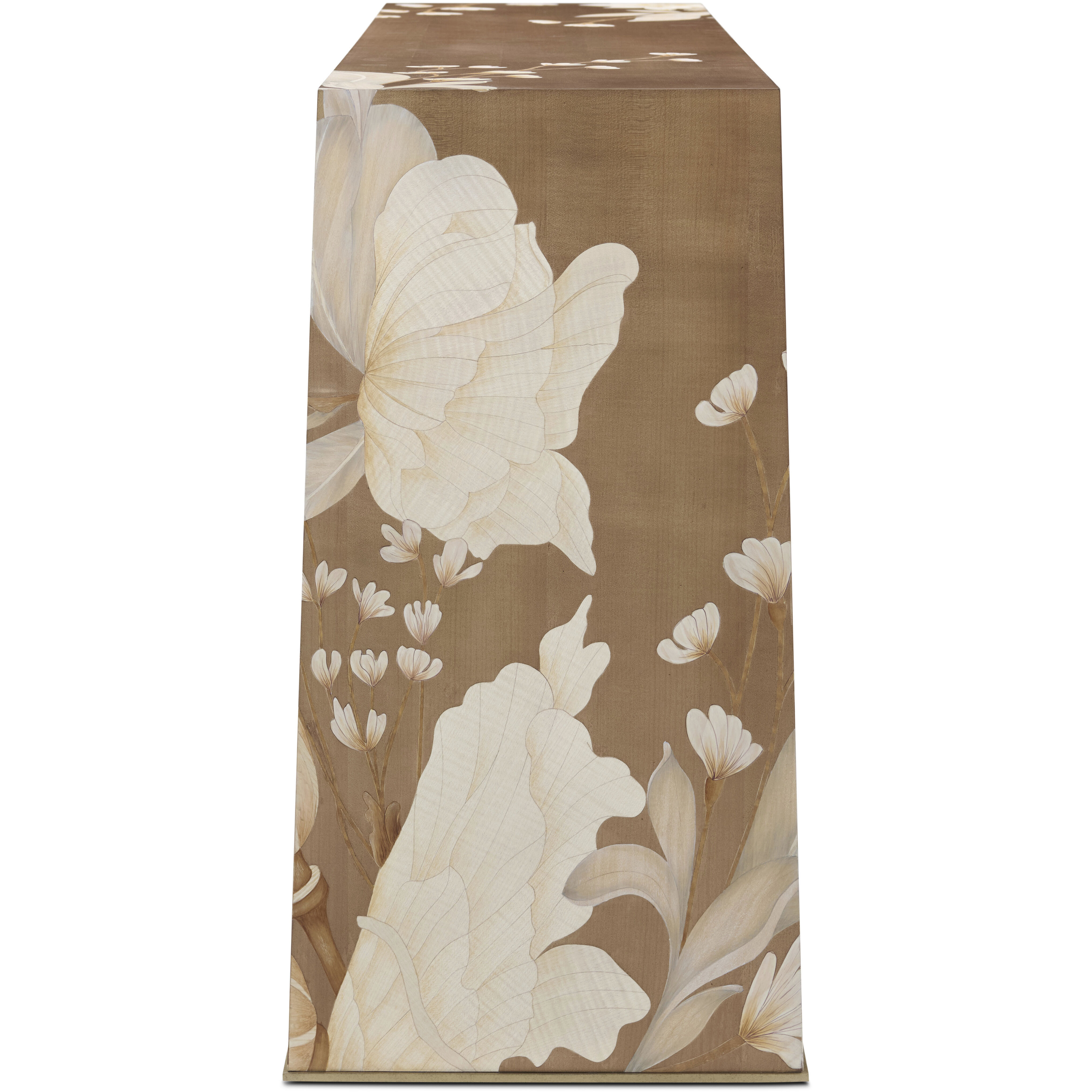 Bouquet 56.5 X 16 inch Toasted Cashew Console Table, Wooden