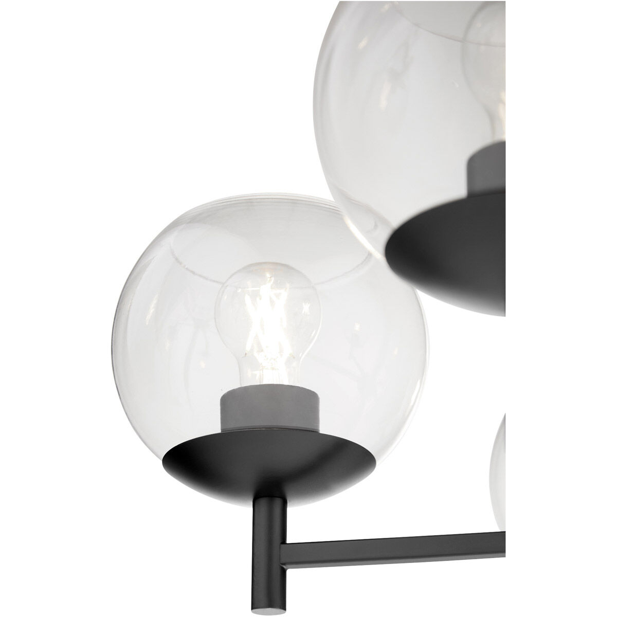 Lyon 5 Light 27 inch Matte Black Chandelier Ceiling Light