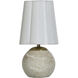 Rosalind 12 inch 40 watt Polished Brass and Natural Beige Table Lamp Portable Light