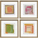 Geometrics Orange and Black and Purple and Yellow Framed Art