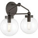 Stella 2 Light 14.75 inch Dark Bronze Vanity Light Wall Light
