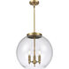 Ballston Athens LED 15.75 inch Brushed Brass Statement Pendant Ceiling Light in Seedy