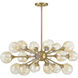 Matisse 18 Light 20.5 inch Warm Brass Chandelier Ceiling Light