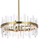Serena 14 Light 25 inch Satin Gold Pendant Ceiling Light