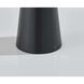 Jacky 12.5 inch 1.50 watt Black LED Cordless Table Lamp Portable Light