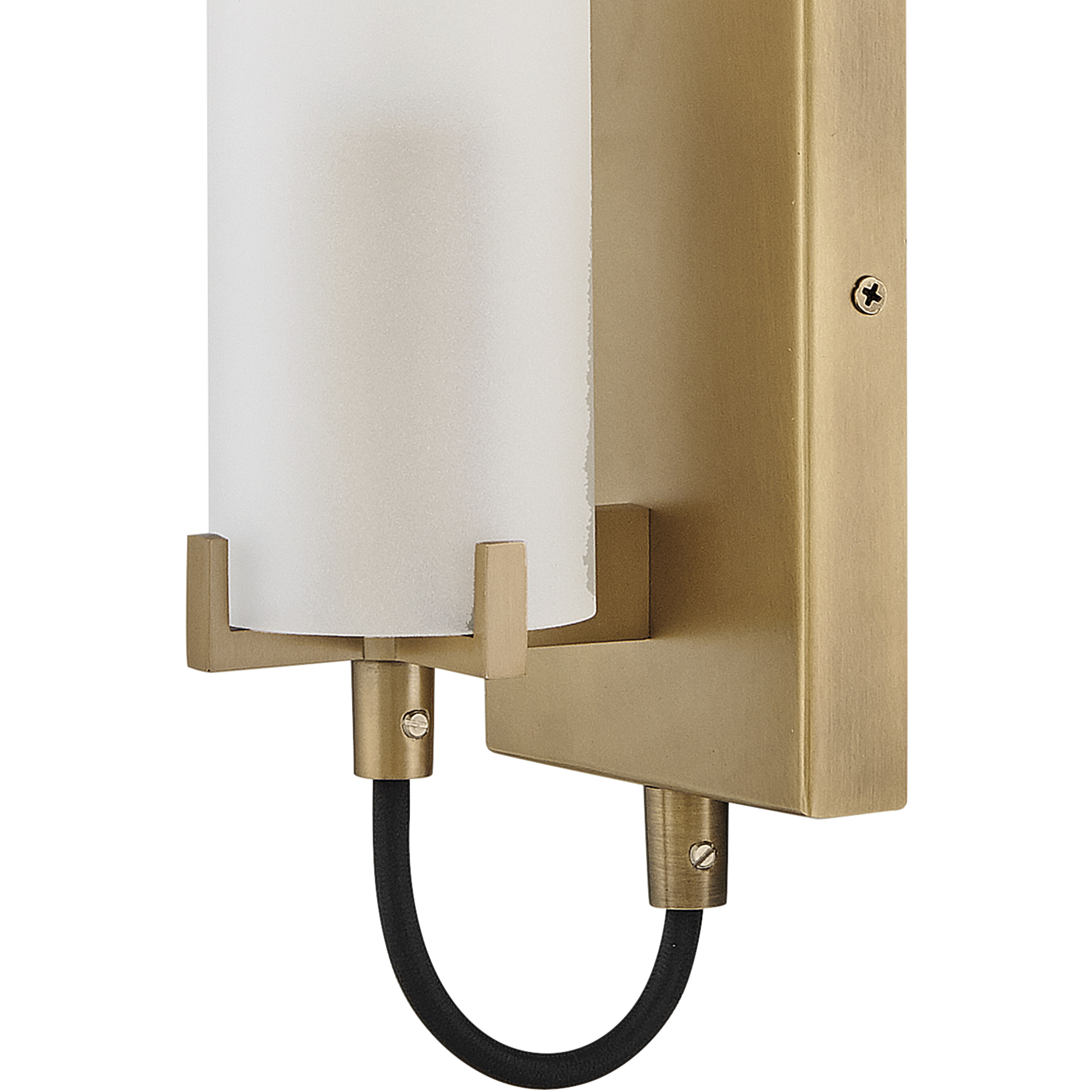 Ryden 1 Light 4.5 inch Heritage Brass Sconce Wall Light in Etched White