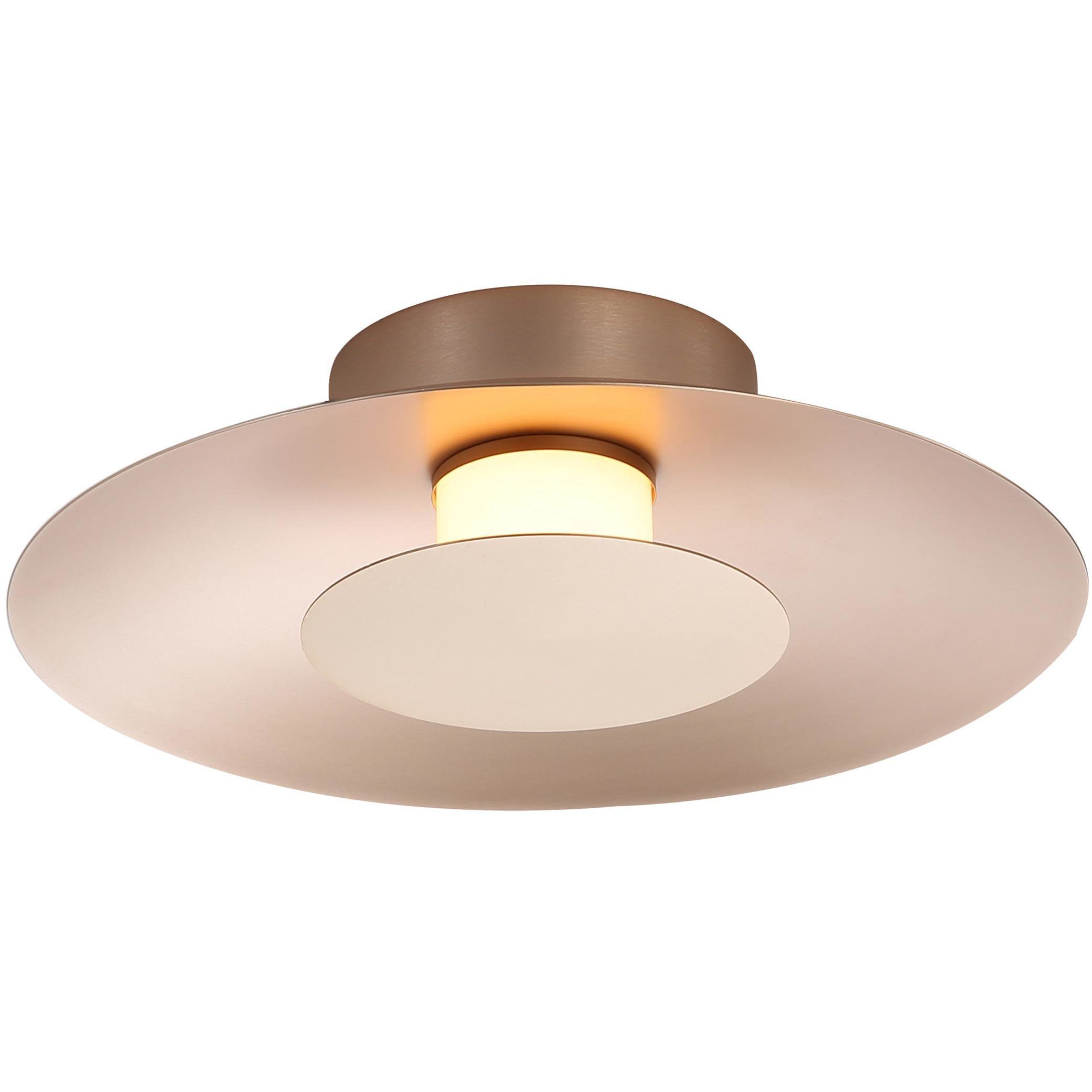 Yep Luma LED 11.75 inch French Gold Flush Mount Ceiling Light