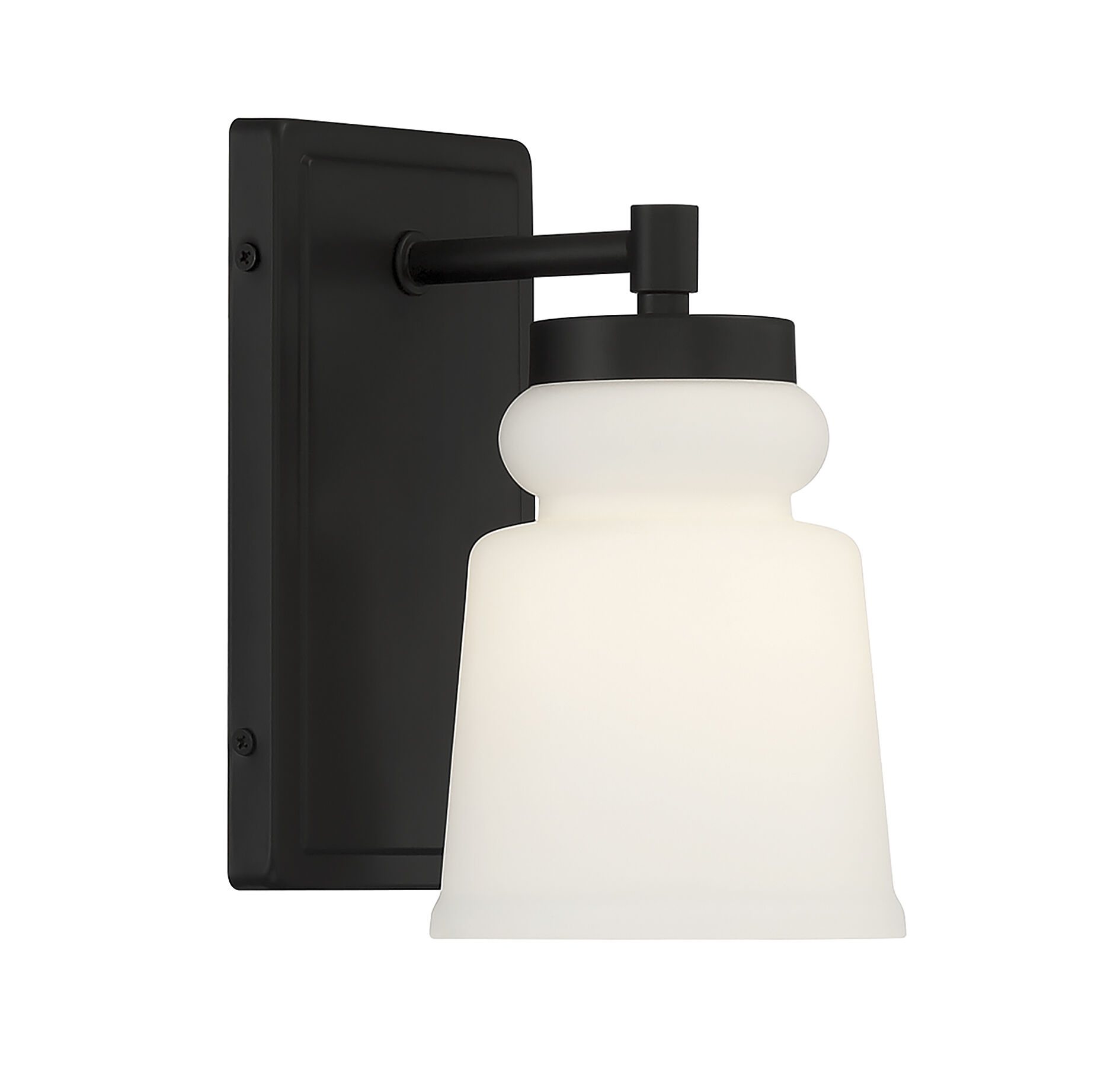 Vintage 1 Light 5 inch Matte Black Wall Sconce Wall Light