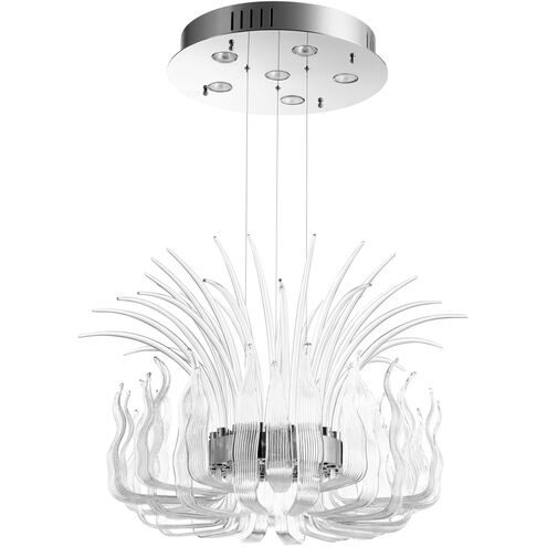 Catalina 6 Light 28 inch Polished Nickel Pendant Ceiling Light, Medium