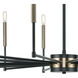 Livingston 16 Light 52 inch Matte Black Chandelier Ceiling Light