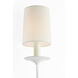 Suzanne Kasler Leslie LED 4.75 inch Plaster White Single Sconce Wall Light