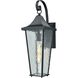 Vinton 1 Light 21 inch Matte Black Outdoor Sconce