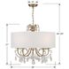 Othello 5 Light 24 inch Vibrant Gold Chandelier Ceiling Light in Clear Swarovski Strass