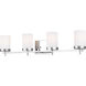 Sean Lavin Zire 4 Light 34 inch Chrome Wall Bath Fixture Wall Light