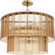 Ontario 6 Light 24 inch Luxe Gold Pendant Ceiling Light