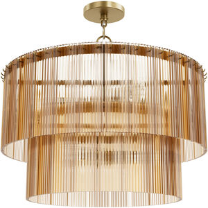 Ontario 6 Light 24 inch Luxe Gold Pendant Ceiling Light