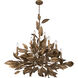 Seraphine 11 Light 40 inch Weathered Gold Chandelier Ceiling Light