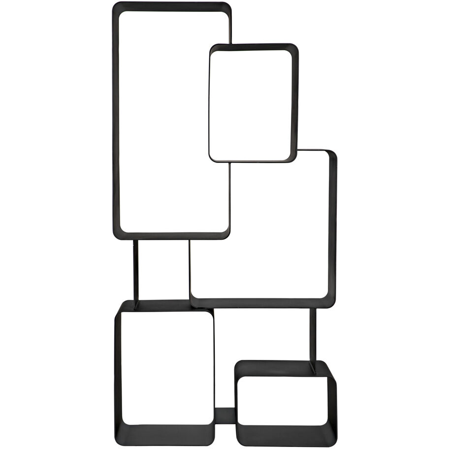 Larra Matte Black Bookcase