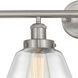 Fulton 4 Light 33.5 inch Brushed Satin Nickel Bath Vanity Light Wall Light