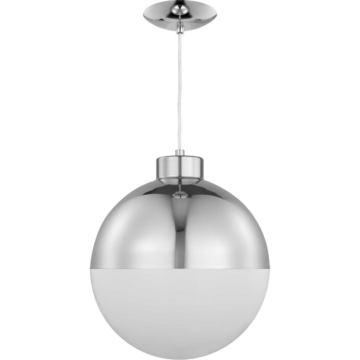 Globe LED LED 11.63 inch Polished Chrome Pendant Ceiling Light, Progress LED