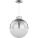 Globe LED LED 11.63 inch Polished Chrome Pendant Ceiling Light, Progress LED