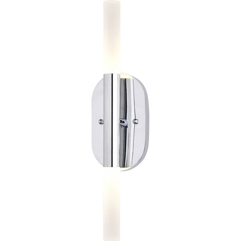 Fulton LED 4.5 inch Chrome Bathroom Light Wall Light