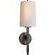Thomas O'Brien Edie 1 Light 5.5 inch Bronze Sconce Wall Light in Natural Paper