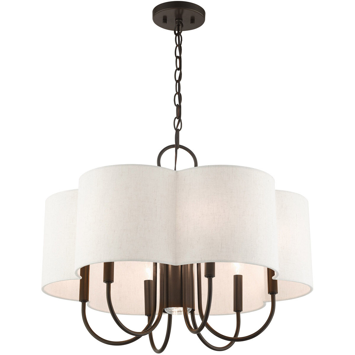 Solstice 7 Light 24 inch English Bronze Chandelier Ceiling Light