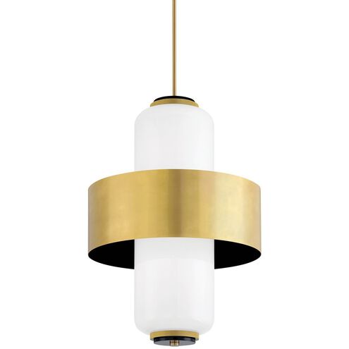 Melrose 6 Light 22 inch Vintage Brass/Soft Black Pendant Ceiling Light