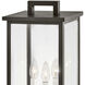 Estate Series Weymouth 3 Light 20.25 inch Oil Rubbed Bronze Outdoor Pier Mount Lantern in Non-LED, Large