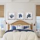Waterside Collection Blue Framed Art