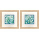 Jungle Melody Blue and Green Framed Art, Propac