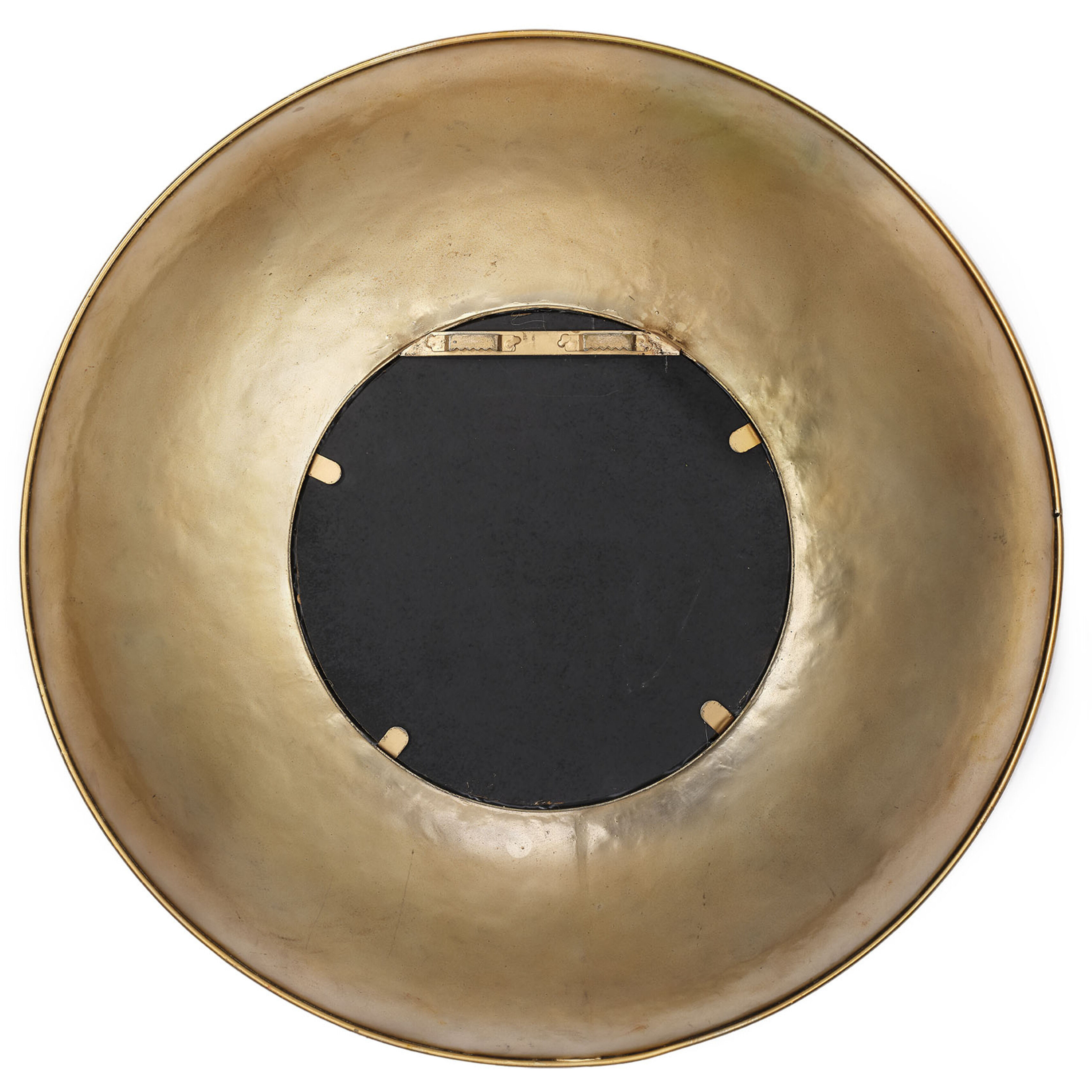 Theia 26.5 X 26.5 inch Hammered Gold Mirror