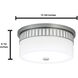 Astor LED 14 inch Brushed Nickel Indoor Flushmount Ceiling Light