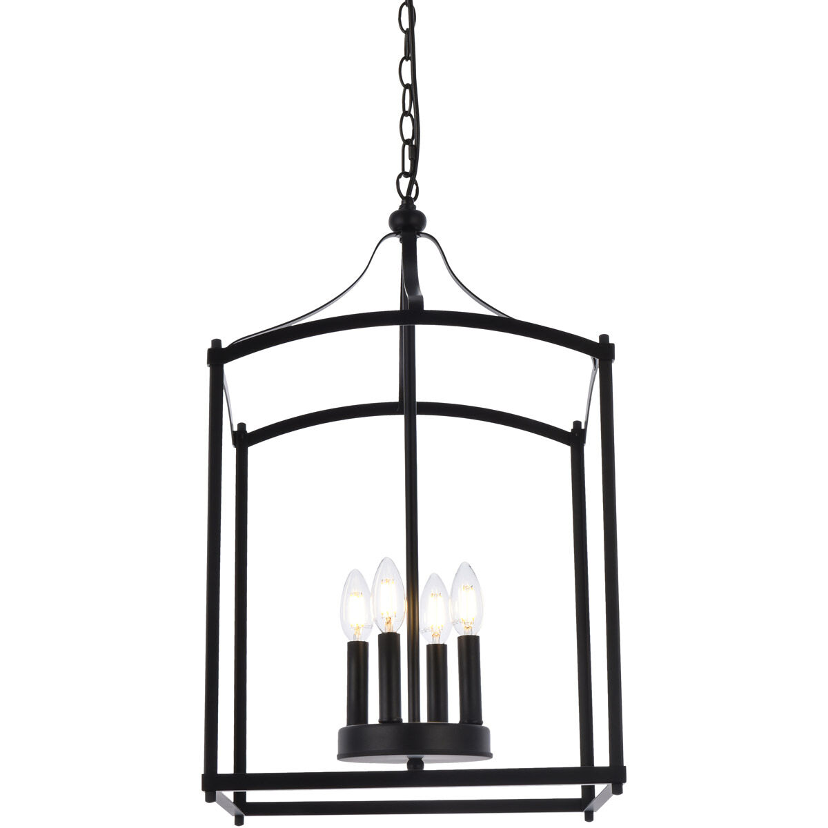 Janet 4 Light 15 inch Black Pendant Ceiling Light