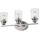 Gemma 3 Light 22 inch Satin Nickel Vanity Light Wall Light