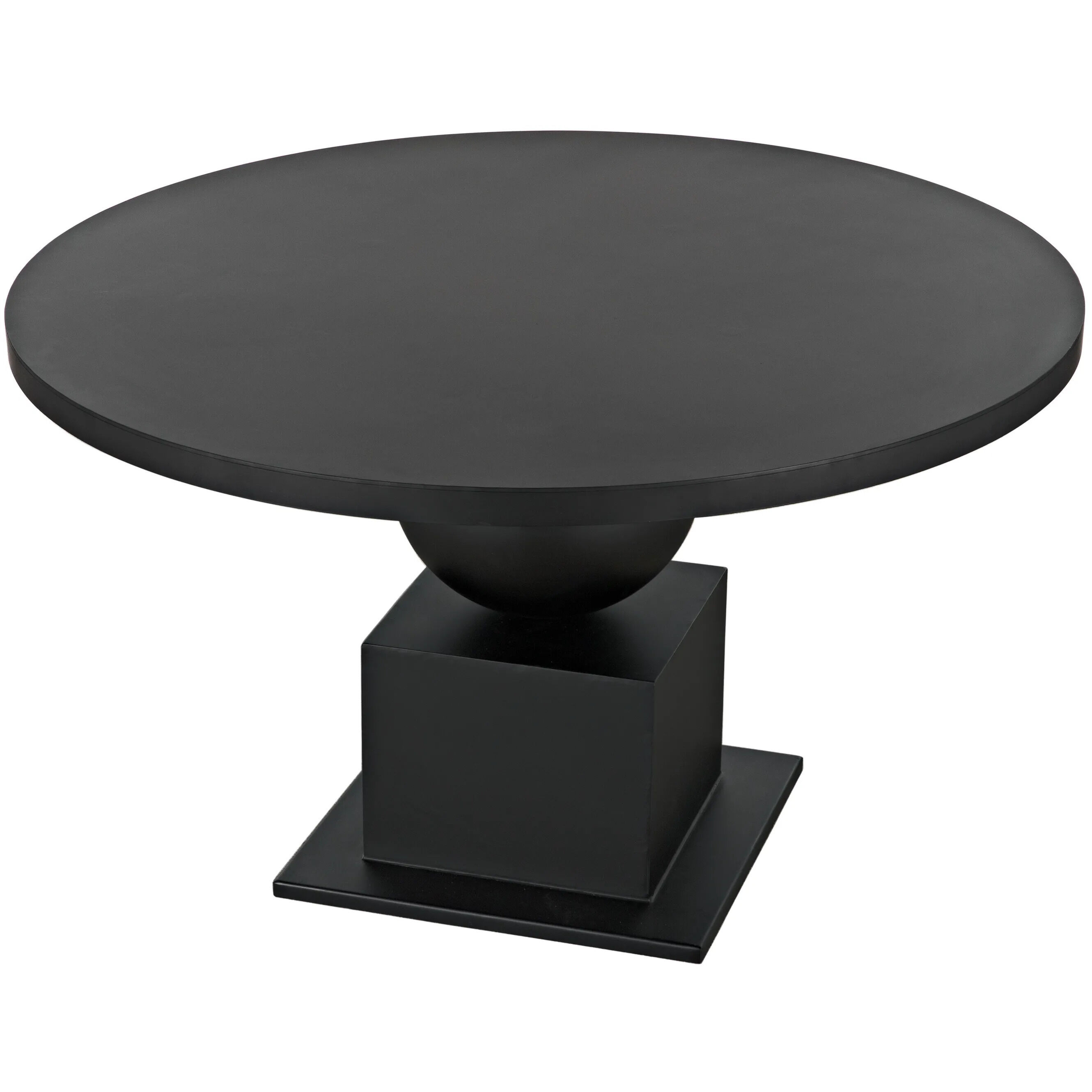 Emira 52 X 52 inch Matte Black Dining Table