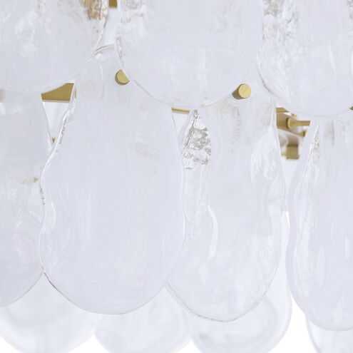 Leon 7 Light 38 inch Antique Brass Chandelier Ceiling Light, Large