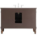 Lexington 48 X 21.5 X 35 inch Walnut Vanity Sink Set