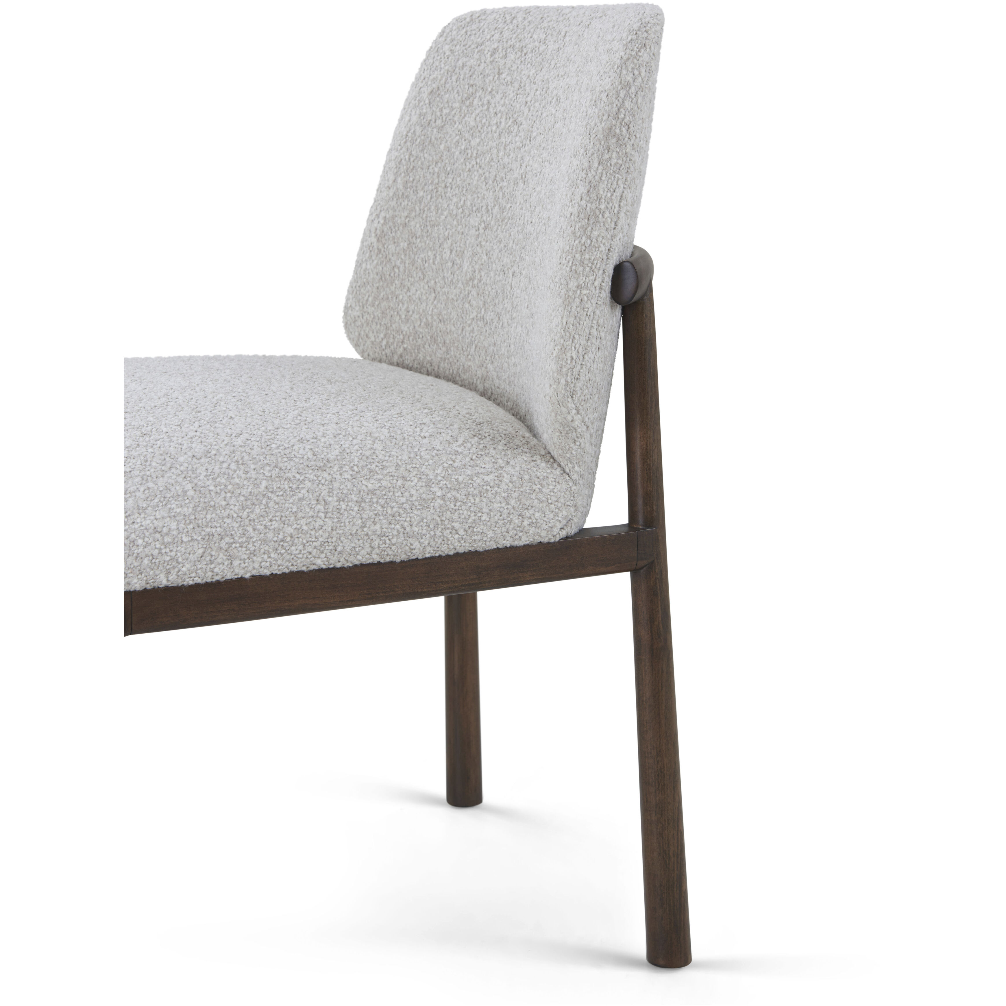 Urbane Campfire Dining Side Chair, Wooden, Upholstered