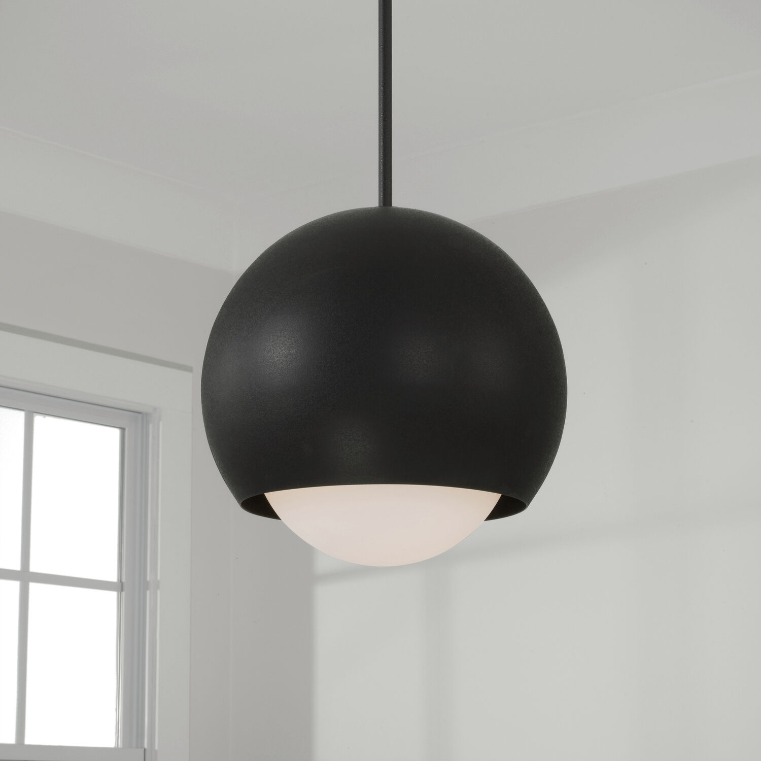 Dolby 1 Light 12.5 inch Black Iron Pendant Ceiling Light