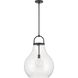 Mansfield 1 Light 18 inch Matte Black Pendant Ceiling Light