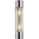 Willard 2 Light 4.38 inch Polished Nickel Bath Vanity Light Wall Light in Clear Prismatic Glass