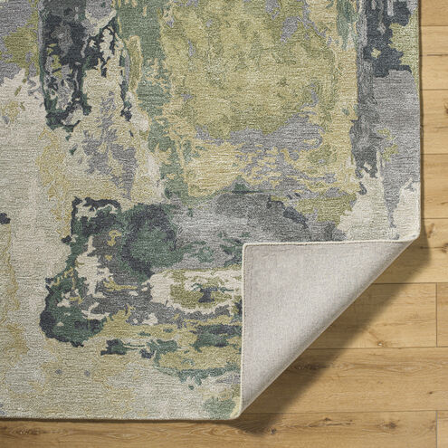 Kavita 120 X 96 inch Ash / Sage / Light Silver Handmade Rug in 8 x 10