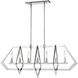 Flechette 1 Light 44 inch Chrome Linear Ceiling Light