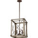 Sean Lavin Thornwood 3 Light 12 inch Washed Pine Pendant Ceiling Light