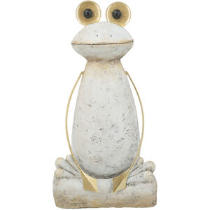 Anita White and Gold Statue